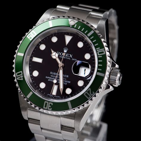 rolex submariner anniversary green bezel|Rolex green bezel 50th anniversary.